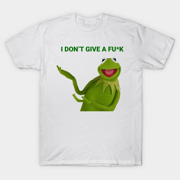 I Don't Give a Fu*k - Cartoon Characters T-Shirt by Vortexspace